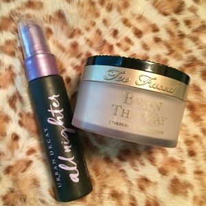 Too Faced Setting Powder & UD Setting Spray